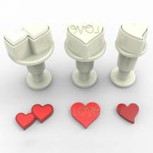 Decofee mini perforateur coeur (3 pcs)