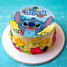 Dekora jedlý obrázek na hmotě Stitch 20 cm