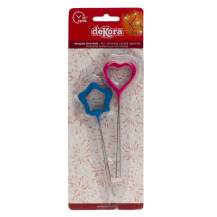Decoration Stars and hearts sparklers (4 pcs)