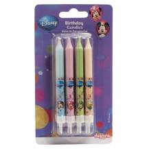 Decorative candles colored Mickey and friends (8 pcs)