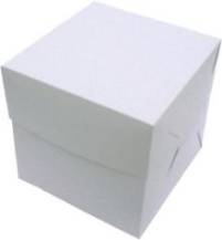 Pudełko na ciasto białe na ciasto warstwowe (30 x 30 x 30 cm)