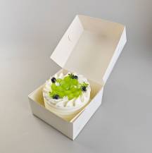 Dortová krabice JOY bílá nepromastitelná (14 x 14 x 9 cm)