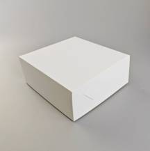 Dortová krabice JOY bílá nepromastitelná (32 x 32 x 10 cm)