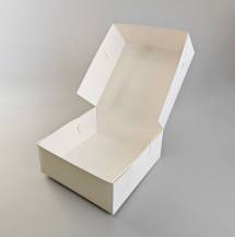 Dortová krabice JOY bílá nepromastitelná (22 x 22 x 9 cm)