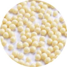 Eurocao Cereal balls in white chocolate 5 mm (100 g)