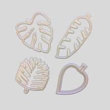 FMM vykrajovátka Tropické listy (4 ks)