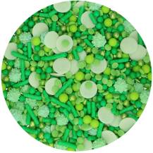 FunCakes Cukrové zdobení zelené Green Medley (65 g) 1