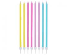 Godan svíčky dlouhé pastelové (16 ks)