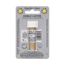 Colorant en poudre de perles comestible Sugarflair (2 g) Gold Sparkle (sans E171)