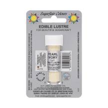 Sugarflair essbare Perlenstaubfarbe (2 g) Pearl Ivory (Ohne E171)