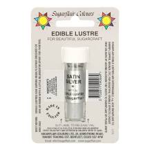 Sugarflair Edible Pearl Dust Color (2 g) Satin Silver (E171 Free)
