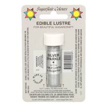 Sugarflair edible pearl dust color (2 g) Silver Sparkle (E171 free)