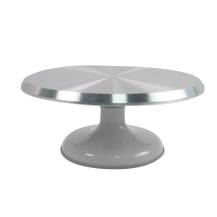 Metal rotating stand silver 30 cm