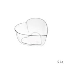 Orion Kelímky na dezerty ve tvaru srdce 0,12 l (6 ks)