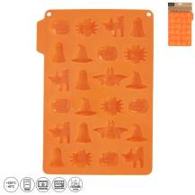 Orion silikonová forma na čokoládu oranžová Halloween