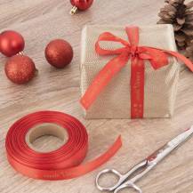 Orion Vánoční stuha červená Veselé Vánoce 15 mm x 25 m (1 ks)