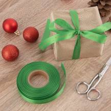 Orion Vánoční stuha zelená Zásilka od Ježíška 15 mm x 25 m (1 ks)
