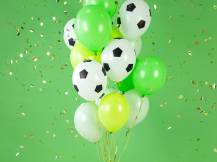 PartyDeco balónky bílo-černé Fotbal (6 ks) 1