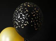 PartyDeco balónky černé s netopýry (6 ks) 1