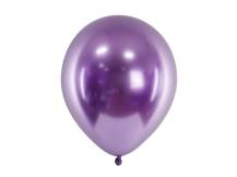 Повітряні кульки PartyDeco фіолетові блискучі 30 см (10 шт)