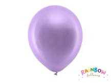 PartyDeco balónky fialové metalické 30 cm (10 ks)