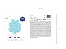 PartyDeco balónky pastelově modré (10 ks) 1
