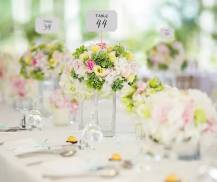 PartyDeco Bílé kartičky na špejli (4 ks)