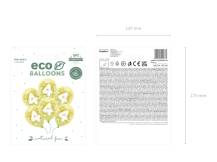PartyDeco Eco balónky zlaté číslo 4 (6 ks) 1