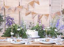 PartyDeco girlanda s praporky přírodní kraft 2