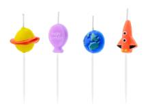 PartyDeco candles Space (4 pcs)