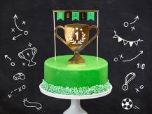 PartyDeco zapichovací dekorace na dort Fotbal 1