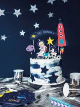 PartyDeco zapichovací dekorace na dort Vesmír (7 ks) 1