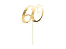 PartyDeco gold 60's cake decoration