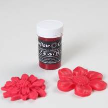 Pastelová gelová barva Sugarflair (25 g) Cherry Red 1