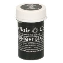 Pastelová gélová farba Sugarflair (25 g) Midnight Black