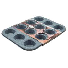 Perfect Home nepřilnavá forma na muffiny šedá (na 12 ks)
