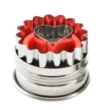 Perfect Home vypichovač se středem Srdíčko ve vroubkovaném kolečku