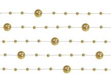 Girlanda perłowa złota 130 cm (5 szt.)