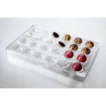 Plastová forma na čokoládu Polokoule 3,3 cm