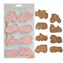 Plastové vypichovače Dopravní prostředky (8 ks)