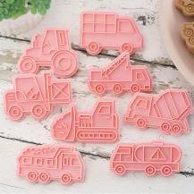 Plastové vypichovače Dopravní prostředky (8 ks)