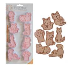 Plastové vypichovače Kočky (8 ks)