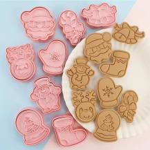 Plastové vypichovače Vánoce 1 (8 ks)