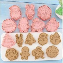 Plastové vypichovače Vánoce 2 (8 ks)