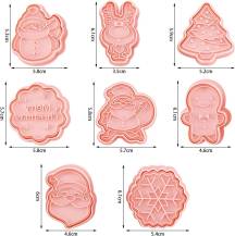 Plastové vypichovače Vánoce 2 (8 ks)