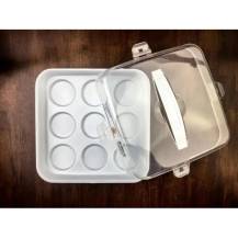 Plastový box na 9 muffinů (25 x 25 x 10 cm)