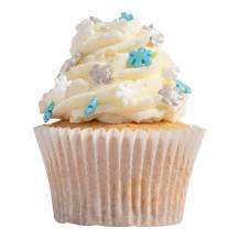 PME Cukrové zdobení Sněhové vločky bílé, stříbrné a modré (25 g)