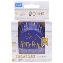 PME Стаканчики для кексів Harry Potter з фольгою всередині сині з малюнками (30 шт)