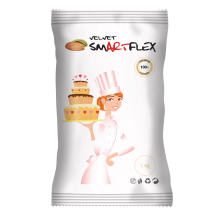 Smartflex Velvet Almond 1 kg in a bag (Coating and modeling paste for cakes)