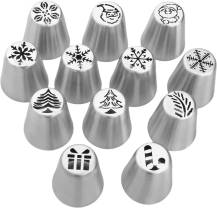 Sada trezírovacích špiček s vánočními motivy (12 ks)